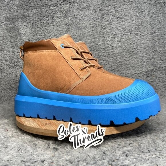 UGG Neumel Weather Hybrid Waterproof Chukka Size 11 Men Chestnut Blue 1143991 - Picture 2 of 6